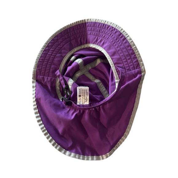 Stylish Purple Kids Sun Hat - Picture 2 of 4
